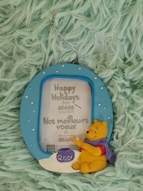 Vintage Winnie The Pooh 2001 Frame Ornament